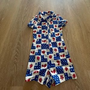 Girls shorts romper